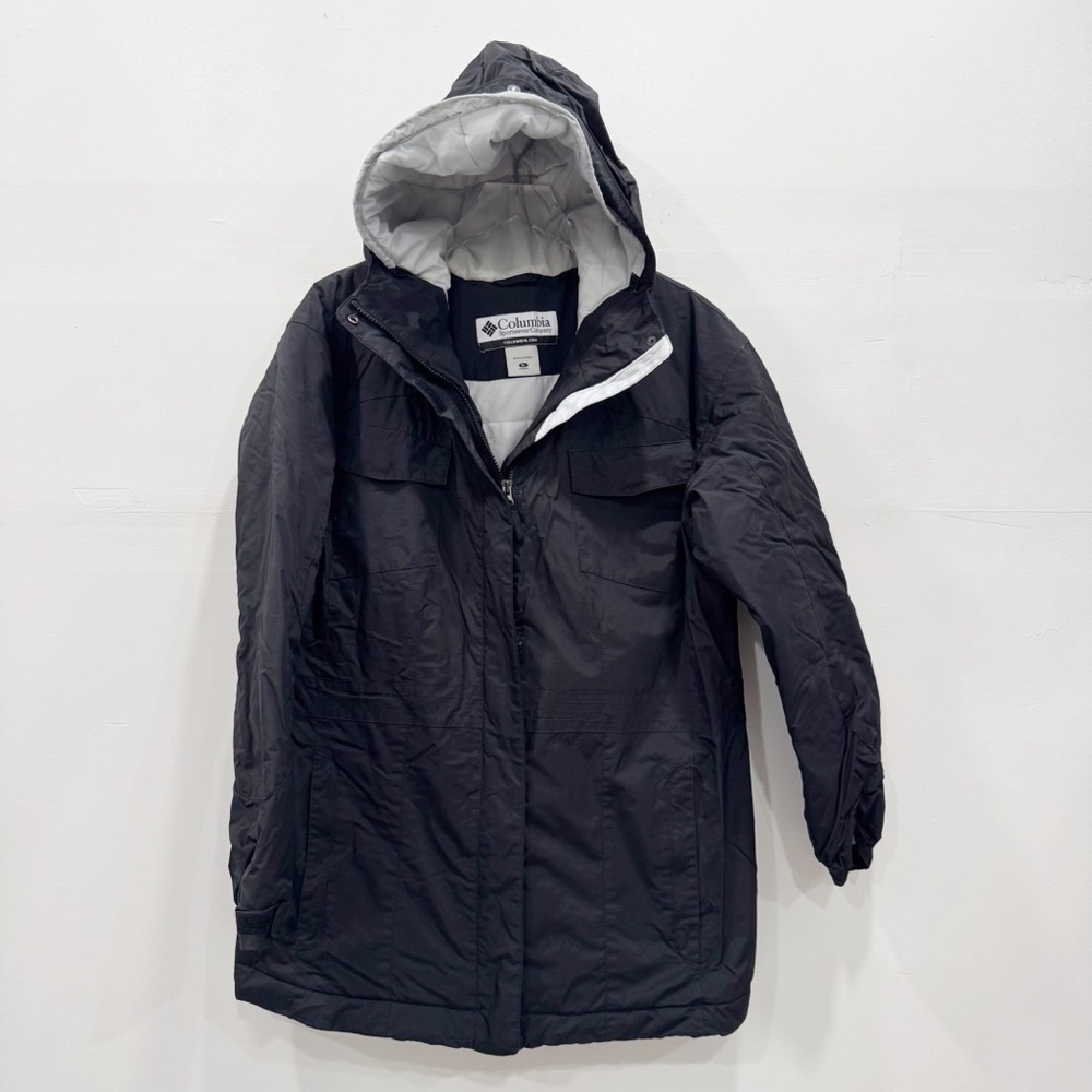 Columbia Vintage Winter Jacket Coat Hooded Black XL Women’s Outdoor Ski Snow